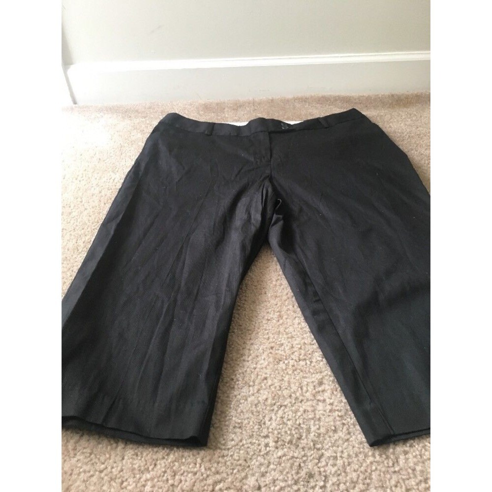 George Women's Casual Dress Capri Pants with Pockets Size 16 Black